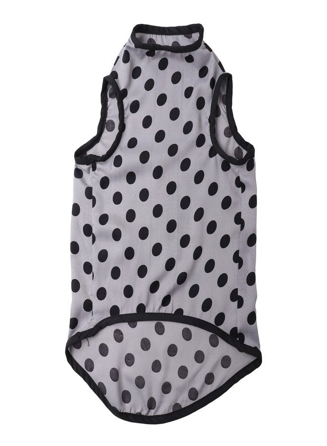 Western Era Funky Soft Cotton Dog T-Shirt, Comfortable Dog Clothing, Sleeveless Vest Puppy Outfit, Apparel (Polka Grey) (XXXLarge) (30 inches) - Image 5